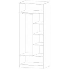 ДИАНА Шкаф 2-х створчатый в Белоярском - beloyarskiy.mebel24.online | фото 2
