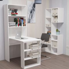 Стеллаж Элемент-1 (белый) в Белоярском - beloyarskiy.mebel24.online | фото 4