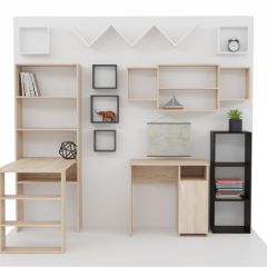 Стеллаж Элемент-1 (дуб сонома) в Белоярском - beloyarskiy.mebel24.online | фото 4