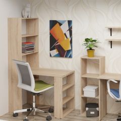 Стеллаж Элемент-1 (дуб сонома) в Белоярском - beloyarskiy.mebel24.online | фото 5