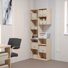 Стеллаж Элемент-2 (дуб сонома) в Белоярском - beloyarskiy.mebel24.online | фото 3