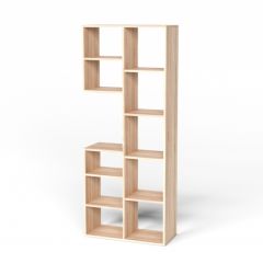 Стеллаж Элемент-2 (дуб сонома) в Белоярском - beloyarskiy.mebel24.online | фото