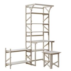 Стеллаж+стол со стойкой Конструктор Арт.СRСт2-1 в Белоярском - beloyarskiy.mebel24.online | фото 3