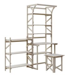 Стеллаж+стол со стойкой Конструктор Арт.СRСт2-1 в Белоярском - beloyarskiy.mebel24.online | фото 5