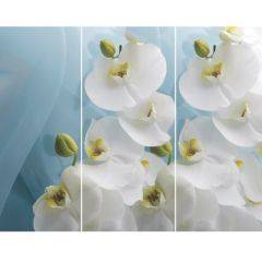 Стол Бостон-3 (Белая Орхидея) 1100/1420*700, опора Брифинг в Белоярском - beloyarskiy.mebel24.online | фото 2