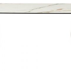 Стол BRONTE 220 KL-188 Контрастный мрамор матовый, итальянская керамика/ Шампань, ®DISAUR в Белоярском - beloyarskiy.mebel24.online | фото 2