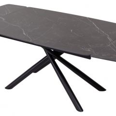 Стол RIVOLI 140 MATT BLACK MARBLE SOLID CERAMIC / BLACK, ®DISAUR в Белоярском - beloyarskiy.mebel24.online | фото 3