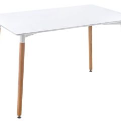 Стол деревянный Table 110 white / wood в Белоярском - beloyarskiy.mebel24.online | фото