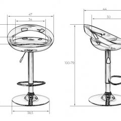 Стул барный DOBRIN DISCO LM-1010 (белый) в Белоярском - beloyarskiy.mebel24.online | фото 2