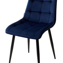 Стул CHIC BLUVEL-86 NAVY BLUE / черный каркас М-City в Белоярском - beloyarskiy.mebel24.online | фото