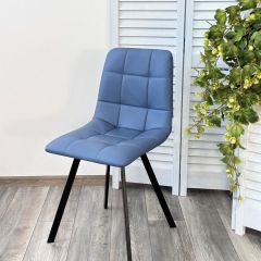 Стул CHILLI-Q SQUARE Oracul 795 Синий, экокожа PU / черный каркас, М-City в Белоярском - beloyarskiy.mebel24.online | фото 6