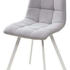 Стул CHILLI SQUARE UF860-02B серо-голубой, ткань/ белый каркас М-City в Белоярском - beloyarskiy.mebel24.online | фото