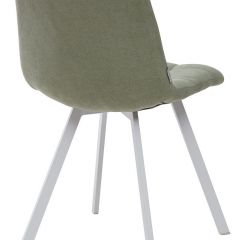 Стул CHILLI SQUARE UF860-11B мятный, ткань/ белый каркас М-City в Белоярском - beloyarskiy.mebel24.online | фото 2