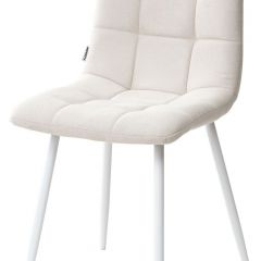 Стул CHILLI UF860-01B бежевый, ткань/белый каркас М-City в Белоярском - beloyarskiy.mebel24.online | фото
