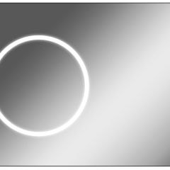 Зеркало Eclipse 100 black с подсветкой Sansa (SE1032Z) в Белоярском - beloyarskiy.mebel24.online | фото
