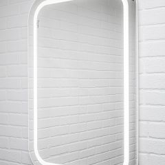 Зеркало Elis 100 white с подсветкой Sansa (SEe1045Z) в Белоярском - beloyarskiy.mebel24.online | фото 3
