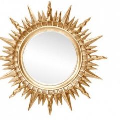 Зеркало круглое золото (1810(1) в Белоярском - beloyarskiy.mebel24.online | фото