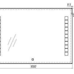 Зеркало Quadro 100 alum с подсветкой Sansa (SQ1019Z) в Белоярском - beloyarskiy.mebel24.online | фото 7