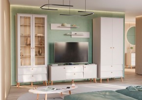 АФИНА Гостиная (модульная) кашемир серый в Белоярском - beloyarskiy.mebel24.online | фото 1
