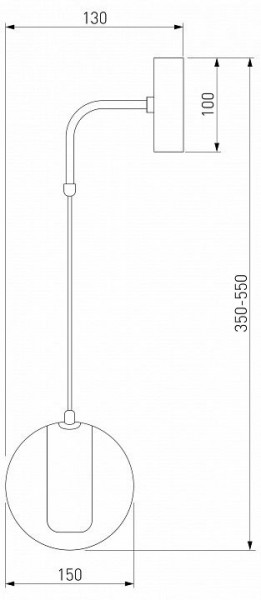 Бра Eurosvet Cobble 50258 LED дымчатый в Белоярском - beloyarskiy.mebel24.online | фото 2