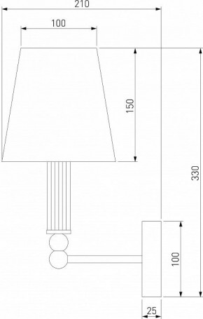 Бра Eurosvet Conso 60145/1 латунь в Белоярском - beloyarskiy.mebel24.online | фото 4
