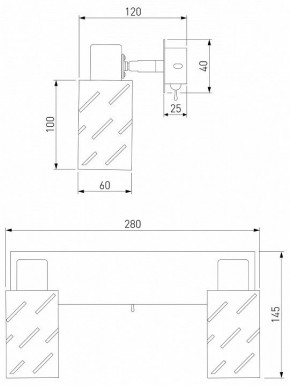 Бра Eurosvet Fente 20090/2 белый/хром в Белоярском - beloyarskiy.mebel24.online | фото 5