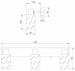 Бра Eurosvet Fente 20090/3 белый/хром в Белоярском - beloyarskiy.mebel24.online | фото 5