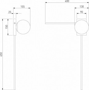 Бра Eurosvet Fredo 40034/1 латунь в Белоярском - beloyarskiy.mebel24.online | фото 4