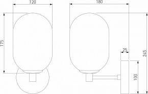 Бра Eurosvet Loona 60161 латунь в Белоярском - beloyarskiy.mebel24.online | фото 4