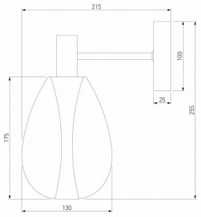 Бра Eurosvet Magma 60175/1 латунь в Белоярском - beloyarskiy.mebel24.online | фото 3