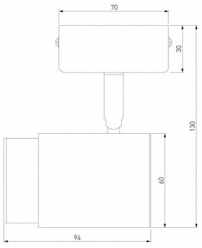 Бра Eurosvet Morgan 20124/1 белый/ черный в Белоярском - beloyarskiy.mebel24.online | фото 3