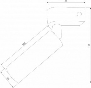 Бра Eurosvet Pitch 20143/1 LED черный в Белоярском - beloyarskiy.mebel24.online | фото 2