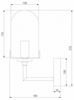 Бра Eurosvet Pluto 60156/1 хром в Белоярском - beloyarskiy.mebel24.online | фото 2