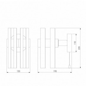 Бра Eurosvet Spada 70116/1 черный в Белоярском - beloyarskiy.mebel24.online | фото 4