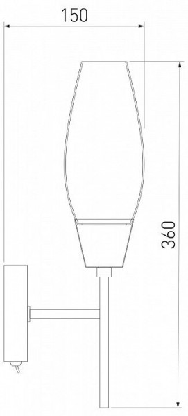 Бра Eurosvet Thalia 60140/1 сатин-никель в Белоярском - beloyarskiy.mebel24.online | фото 3
