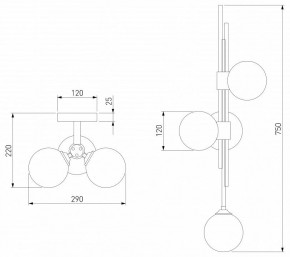 Бра Eurosvet Volver 50383/3 латунь в Белоярском - beloyarskiy.mebel24.online | фото 2