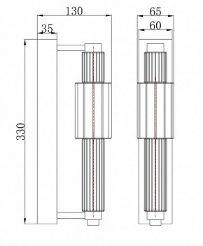 Бра Maytoni Verticale MOD308WL-L9GR3K в Белоярском - beloyarskiy.mebel24.online | фото 3