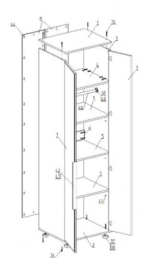 Детская "Лео" (модульная) в Белоярском - beloyarskiy.mebel24.online | фото 9