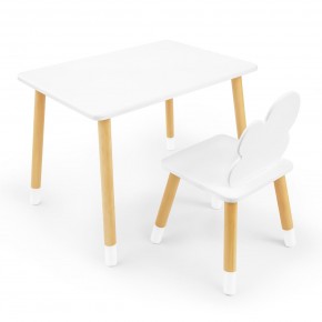Детский комплект стол и стул «Облачко» Rolti Baby (белый/береза, массив березы/мдф) в Белоярском - beloyarskiy.mebel24.online | фото