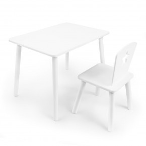 Детский комплект стол и стул «Звезда» Rolti Baby (белый/белый, массив березы/мдф) в Белоярском - beloyarskiy.mebel24.online | фото 1