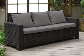 Диван Калифорния 3-х местный (California 3 Sofa), графит в Белоярском - beloyarskiy.mebel24.online | фото 1