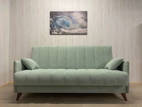 Диван Престиж-3 (НПБ) велюр Sensey mist green в Белоярском - beloyarskiy.mebel24.online | фото