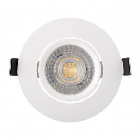 DK3020-WH Встраиваемый светильник, IP 20, 10 Вт, GU5.3, LED, белый, пластик в Белоярском - beloyarskiy.mebel24.online | фото 1