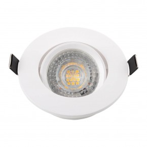 DK3020-WH Встраиваемый светильник, IP 20, 10 Вт, GU5.3, LED, белый, пластик в Белоярском - beloyarskiy.mebel24.online | фото 4