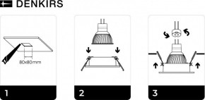 DK3021-WH Встраиваемый светильник, IP 20, 10 Вт, GU5.3, LED, белый, пластик в Белоярском - beloyarskiy.mebel24.online | фото 5