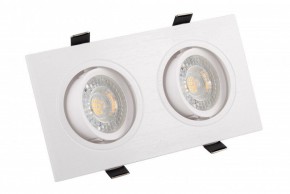 DK3022-WH Встраиваемый светильник, IP 20, 10 Вт, GU5.3, LED, белый, пластик в Белоярском - beloyarskiy.mebel24.online | фото 1