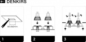 DK3022-WH Встраиваемый светильник, IP 20, 10 Вт, GU5.3, LED, белый, пластик в Белоярском - beloyarskiy.mebel24.online | фото 6