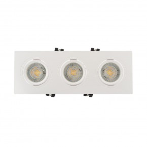 DK3023-WH Встраиваемый светильник, IP 20, 10 Вт, GU5.3, LED, белый, пластик в Белоярском - beloyarskiy.mebel24.online | фото 1