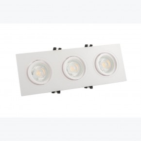 DK3023-WH Встраиваемый светильник, IP 20, 10 Вт, GU5.3, LED, белый, пластик в Белоярском - beloyarskiy.mebel24.online | фото 2