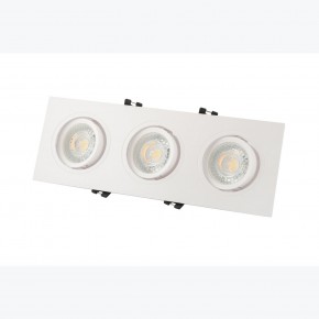 DK3023-WH Встраиваемый светильник, IP 20, 10 Вт, GU5.3, LED, белый, пластик в Белоярском - beloyarskiy.mebel24.online | фото 3